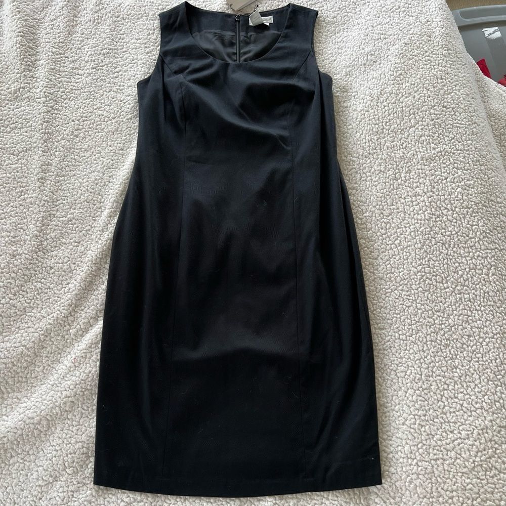𝅺nwt Spiegel Black Sheath Bodycon Dress, Size 12